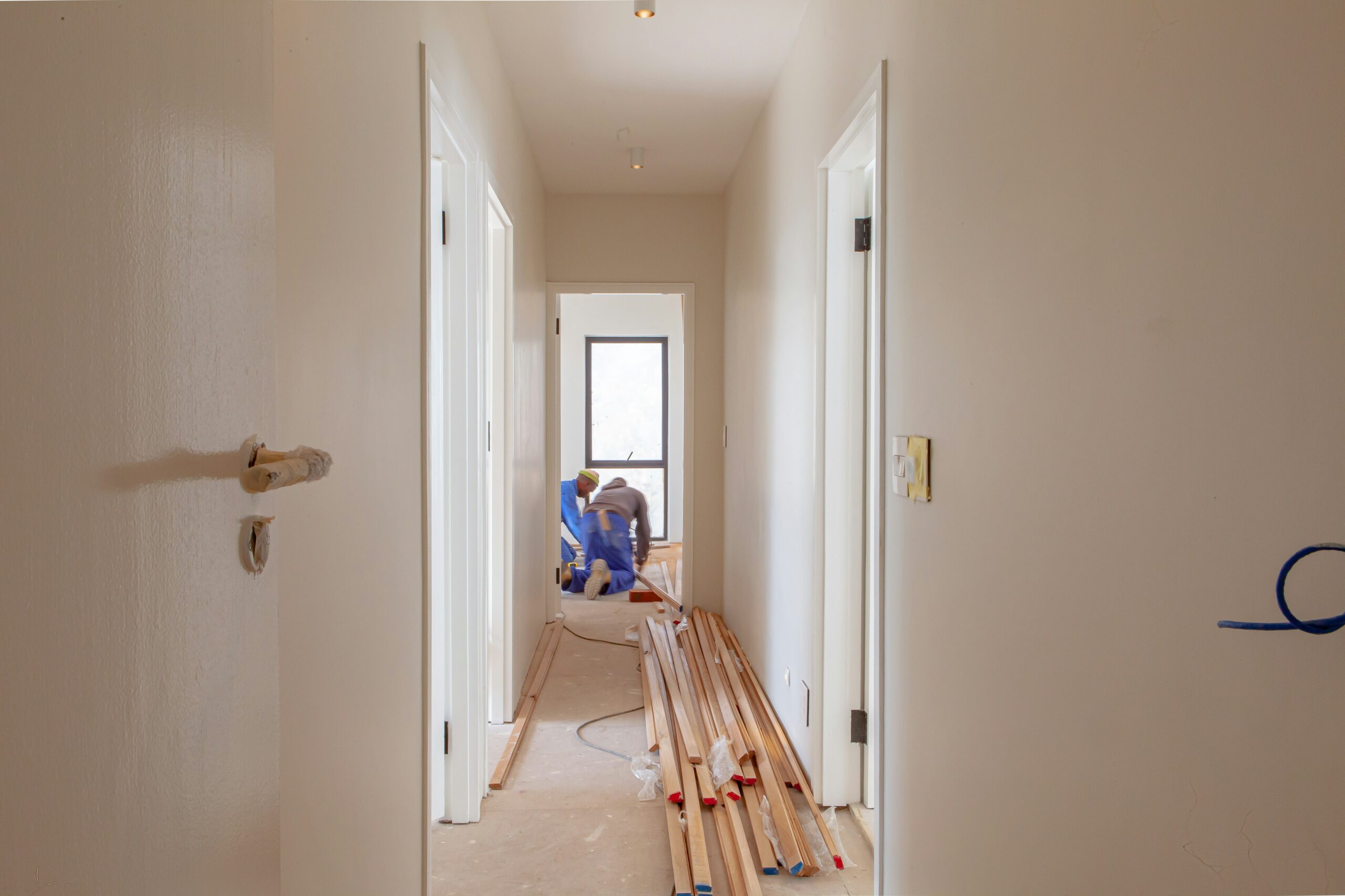 A glimpse into a hallway renovation project in Dallas, showcasing expert craftsmanship and attention to detail. Perfect for homeowners planning renovations.